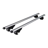 Menabo BRIO - Roof bars for cars with open railing, 120 cm Silver