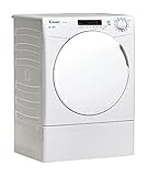 Candy CSEV9DF 9KG Vented Tumble Dryer, White, White Door