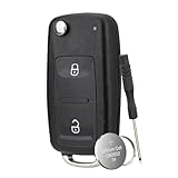 For VW Transporter Key Case VW T5 T6 Key Fob 2 Buttons Car Key Fob Case For Volkswagen VW Transporter Amarok with Battery CR2032 For VW Amarok Key Case
