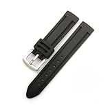 APVMFMKLTG 18mm 20mm 22mm 24mm 26mm 28mm 30mm Soft Silicone Rubber Watch Strap Sport Watchband Fit For Rolex Waterproof Men Metal Bracelet Belt(26mm)