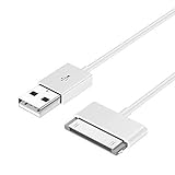 ‎30 Pin USB Data Sync Charging Cable compatible with samsung galaxy Tablet P1000 ‎P1010 P7500 P7300 P6800 P6200 N8000 P5100 P3100 – (1M) White