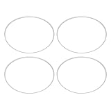 4Pcs Wheel Rim Protector Aluminum Alloy Scratch Resistant Wheel Rim Guard Trim Ring for 19 Inch Hub Silver