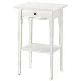 IKEA HEMNES Bedside table, white stain 46x35 cm