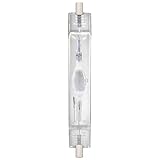 Crompton Lamps HID HQi-TS Linear 150W RX7s Metal Halide 4200K Cool White Clear 14000lm Bright Light Bulb
