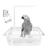 Bird Shower Bath, Pet Bath Tub for Bird Parrot, Automatic Parrot Bath, Multipurpose Parakeet Shower Bath, Small Bathtub Cage Bird Shower Fountain for African Grey, Cockatiel, Conure