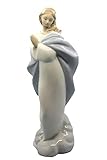 LLADRÓ Nao Porcelain Holy Mary Figurine, White, Neutral