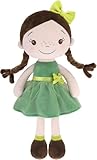 Soft Baby Doll Toys (16'') for Girls, My First Baby Rag Dolls for 1 Year Old Girl Birthday Gift Plush Doll Toys Machine Washable Baby Doll for Toddler Kids Infants (16-inch Forest Girl)