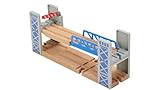 Train Accessories Railway Bridge for Wooden Tracks, 2-Level Overpass Compatible with Thomas, Brio, Melissa and Doug Railroad Track