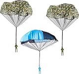 3 Pcs Parachute Toys for Kids, Parachute Toy, Hand Throw Parachute Flying, Hand Throwing Camo Men Soldiers Toys, Toys Parachute Toys Throwing Parachute, Outdoor Flying, for Children and Adults