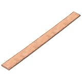 sourcing map 1Pcs 12" x 1" Copper Flat Bar,1/4" Thickness Copper Bar Stock for Grounding Systems Architectural Projects