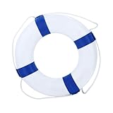 YARNOW 1Pc Swim Ring Durable Foam Life Buoy for Pool and Beach Fun for Summer Swimming Outdoor Activities and Safety Blue