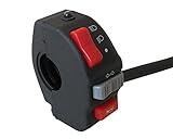 Universal Motorbike Switch Assembly for 7/8 inch 22mm Diameter Handlebars | Heavy Duty Switch for Headlight, Indicators (Turn Signals), Horn Control | Switchgear Cluster