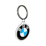 Nostalgic-Art Retro Keyring Diameter 4 cm Original Licensed Product (OLP) BMW - Logo - Gift Idea for BMW Accessories Fans Metal Vintage Design, Vintage design., 4 cm, Retro