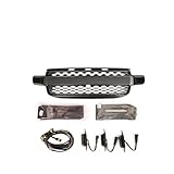 Compatible For Ford Ranger T9 Big Letters Style Grills 2023 Everest 2024 4 * 4 Grille With Little Yellow light Matte Black Ranger Accessories(Matte black B style)