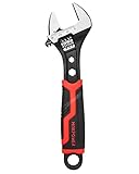 MAXPOWER Soft-Grip Adjustable Wrench 200mm (8inch) - MAX Opening 30mm Capacity Spanner, 3-in-1 Multipurpose Wrench