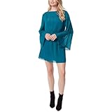 Jessica Simpson Women's Amella Trumpet Sleeve Mini Dress, Ocean Depths, M