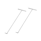 A ABSOPRO Car Instrument Cluster Removal Pulling Hook Silver Tone (Set of 2)