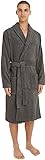 Tommy Hilfiger Men’s Cotton Bathrobe, Green (Magnet), M