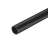 sourcing map PVC Rigid Tube Round Pipe Tubing Hardware Tubing 16mm ID 20mm OD 20cm/8" Length Black High Impact for Water Pipe, Crafts