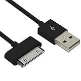USB to 30 Pin Charger Cable, Fast Charging Data Cable Compatible with iPhone 4/4S/3G/3GS, iPad 1/2/3, iPod Touch 1/2/3/4, iPod Classic 1/2/3, Old 30-Pin Devices (2M, Black)
