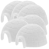 TOYANDONA Dollhouse Ice House Miniature Igloo Figurine 6pcs Realistic Polar Toys Figures Toy Mini Dollhouse Micro Landscape Decoration Mini Igloos