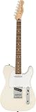 Squier by Fender Affinity Series Telecaster, Electric Guitar, Indian Laurel fingerboard, Olympic White, Comes with Free Virtual Lessons