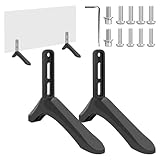 TV Stand Legs Replacement Universal Plastic TV Base Pedestal Feet with Screws Table Top TVStand Base Legs for Most for 32-65 Inch LCD/LED/Plasma Flat Screen TVs Compatible with TCL, Sony, Xiaomi