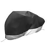 Uxcell 2 Seater Tandem Bicycle Cover, Waterproof, 210D Oxford Fabric, Black