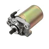 GTDTKGANAK Starter Motor Engine For Piaggio 50cc Motorcycle Electric Starter Motor-Suitable For Fly, Liberty, Nrg, Sfera, Typhoon, Zip (82530R, IP33165, 24639001 Teeth)