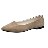 Generisch Women's Shoes Black 42 Square Toe Comfortable Shoes Ladies Elegant, khaki, 8 UK