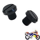 generic 2PCS motorcycle mirror plugs Compatible with Honda NS400R,Motorcycle rearview mirror plug blind plug tuning accessories(black)