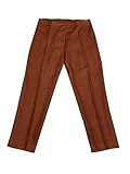 Generico Persona by Marina Rinaldi Women's Trousers Linen 31.1132113 Mesh 100% Linen (19 - It 48, Terracotta)