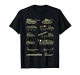 Military vehicles, Military Boy and Girl tank lover T-Shirt