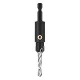 Trend Snappy 12.7mm TCT Countersink with 6mm Steel HSS Drill, Adjustable Length, Quick Release System, SNAP/CS/6MMTC, Silver