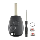 2 Buttons For 2014 2015 2016 Vauxhall Vivaro Key Fob Case Cover For Renault Trafic Key Fob Renault Master Key Fob Renault Kangoo Modus Clio Dacia Sandero Key Vauxhall Movano Key with VA2 Blade