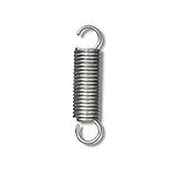 Chapuis RSO1 Set of 6 Metal Bed Springs-Galvanised Steel-Working Load 63 kg-Diameter 2.5 mm-Length 65 mm, Grey, Pieces