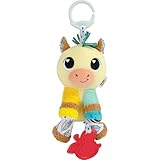 LAMAZE Carson Clydesdale - Clip and Go Baby Pram Toys - Sensory Toys for Babies - Early Learning Baby Toys 0-6 Months and Up - Expertly Designed Newborn Toys