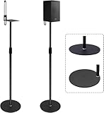Speaker Stand Floor Pair 2Pack, Compatible with Samsung Sony, Height Adjustable 29in to 55in for Speakers up to 5kg/11lb, Speaker Stands with Universal Compatibility by Gekufa