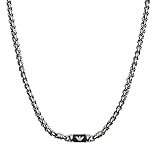 Emporio Armani Men's Stainless Steel with lobster clasp closure Chain necklace