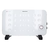 TOUGH MASTER Convector Heater 750W 1250W 2000W with Cool Air Turbo Fan 24 Hour Timer, Room Heater Adjustable Thermostat Overheat Protection Portable Free Standing Heater Ideal for Home Office