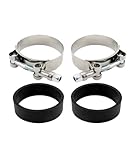 GRZPCJZM Compatible With Intake Manifold Clamp Kit With Flat Seals 18-0282S Compatible With Harley Shovelhead FL FX XL Electra Tour Wide Glide Fat Bob Low Glider