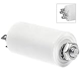 SPARES2GO 8uF Motor Start Run Interference Capacitor for White Knight Tumble Dryer (4 Spade Tabs, 8MFD)