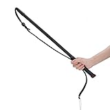 Lunge Whip For Horses Whip Artificial Cowhide Dog Stirring Whip Bat With Handle For Medium Large Dogs Training Accessory