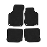 Seat Leon (2002-2005) Car Mats Accessories Tailored Fit Carpet Floor Mats Non Slip Black Trim Full Coverage Compatible Accessory Front Rear Set Anti Slip Granulated Backing Hand-Finished Clips