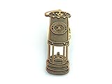 Coal Miners Davy Lamp Safety Lamp Mining Tribute Metal Pin Badge Brooch