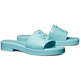 Tory Burch Women's Eleanor Jelly Sandals Slides, Blue, 4.5 UK