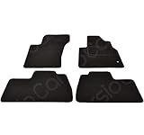 Carsio Carpet Car Mats For Mercedes ML W163 98 05 4 Piece Set Tailored Fit Floor Mat Complete Accessory Black Custom Fitted - All Weather, Anti-Slip Backing & Black Trim