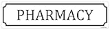 ECOOMAX Metal Sign Pharmacy Tin Sign Wall Plaque Room Door Decor Club Bar Garage Tin Plates Indoor & Outdoor Wall Decor 16X4 Inch