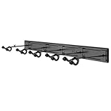 Guitar Keeper Bundle with 5 Guitar Hangers/Guitar Wall Mount /Guitar Holders & 3 Black Vein Strong Wall Mount/Guitar Wall Rack Mount for Electric Acoustic and Bass Guitars – Aluminum Slatwall