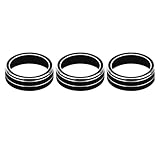 HANZOU Knob Ring Cover,Fit For Volkswagen, Fit For VW, Fit For Golf, MK7 Tiguan Passat B8 T-ROC Atlas Ateca automobile Dashboard Knob Accent(Black)